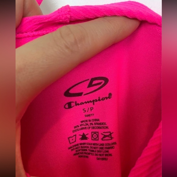 Champion C9 neon pink long shrit size small - Picture 6 of 10